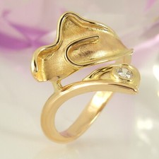 Moderner ring 585 gebraucht kaufen  Krefeld