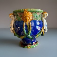 Antique majolica jardiniere d'occasion  Expédié en Belgium