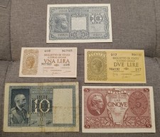 Lotto banconote italiane usato  Roma
