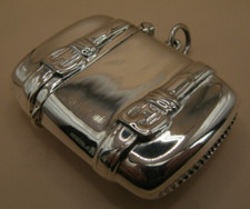 Cofre estilo eduardiano Birmingham Hallmarked prata esterlina Vesta Match, usado comprar usado  Enviando para Brazil