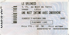 Billet concert indochine d'occasion  Chéreng