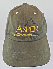 Aspen Alternatywny czarter jachtu Armia Zielona Bawełniana czapka Czapka Boczna kieszeń Pasek z tyłu, używany na sprzedaż  Wysyłka do Poland