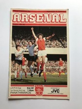 Arsenal panathinaikos...1981 u for sale  CHISLEHURST