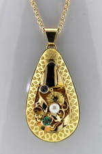 Anhänger granulation gold gebraucht kaufen  Montabaur