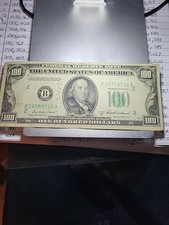 Nota da Reserva Federal 1950 B $100. comprar usado  Enviando para Brazil