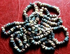 Antigüedad Terracota Cilindro & Colorida Piedras Cuentas Raro Collar A comprar usado  Enviando para Brazil