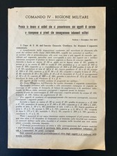 Volantino manifesto rsi usato  Roma