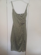 Olive green satin for sale  NORTH SHIELDS
