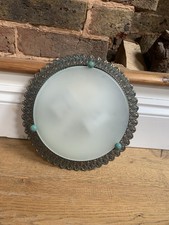 glass dome ceiling light for sale  HORSHAM