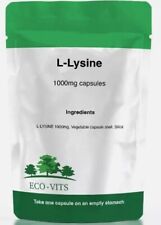 Cápsulas de L-Lisina 1000MG – Suporta Imunidade, Reparo de Pele e Tecidos ECO-VITS comprar usado  Enviando para Brazil