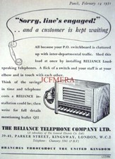 Reliance telephone co. for sale  SIDCUP