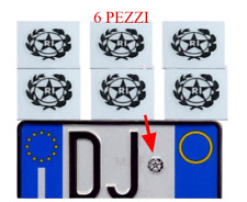 adesivo stemma TARGA AUTO MOTO RI Repubblica epoca bollino stella logo timbro, usado comprar usado  Enviando para Brazil