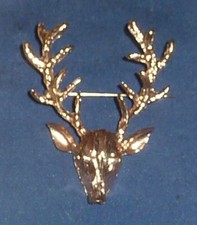 Brooch stag head for sale  BOURNEMOUTH