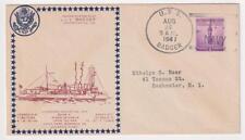 Capa naval WWII Destroyer USS BADGER DD-126 1941 Hobby Shop C9531 comprar usado  Enviando para Brazil