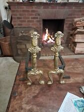 Antique pair brass for sale  MARKET RASEN