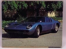 Cartão fotográfico Lamborghini Miura P400S (Itália) carro mundialmente famoso vintage esportivo TCG comprar usado  Enviando para Brazil