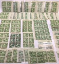 Lote de 207 peças Sc# 632 tipo folheto painéis, blocos de pratos, 1c Benjamin Franklin em perfeito estado comprar usado  Enviando para Brazil