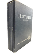 Holy Bible, Red Letter, King James Version, Giant Print: Special 7 Volume... comprar usado  Enviando para Brazil