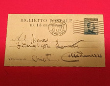 Regno biglietto cartolina usato  Arezzo