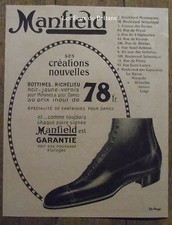 Publicité manfield chaussures d'occasion  Beaumont-de-Lomagne