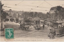Cpa lyon gare d'occasion  Monthureux-sur-Saône
