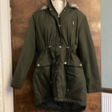 Khaki parka coat for sale  BLACKPOOL