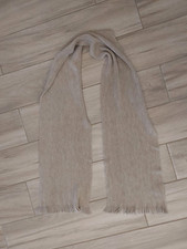 Cachecol oblongo de malha acrílica bege unissex Calvin Klein.   Tamanho 60x9 comprar usado  Enviando para Brazil