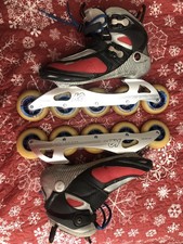 K2 Radical 100 Inline Speed Skate vermelho preto carbono alumínio 7000 tamanho UE 40.0, usado comprar usado  Enviando para Brazil