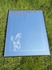 Mirror engraved unicorn for sale  BIRMINGHAM