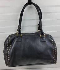 Bolsa satchel Michael Kors MK couro pebbled preta comprar usado  Enviando para Brazil