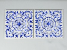 Antigo Vintage Par de Azulejos Klabin Brasileiros Irmaos & Cia Brasil Feature Set comprar usado  Enviando para Brazil