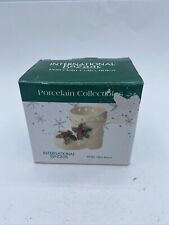 Mini bota de porcelana International Bazaar Holly decoração de Natal comprar usado  Enviando para Brazil