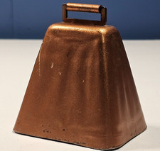 Cowbell vintage de metal cobre 5" X 4" X 2.5" comprar usado  Enviando para Brazil
