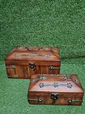 Vintage wooden brass for sale  NORTHAMPTON