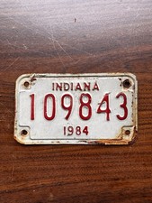 Vintage motorcycle license for sale  Braddock