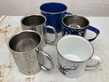 Enamel camping mugs for sale  CREDITON