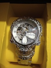 Relógio Invicta masculino 50mm caveira artista automático esqueletizado aço inoxidável 100M comprar usado  Enviando para Brazil