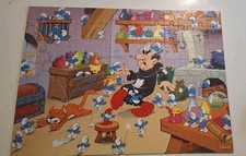 Puzzle découpé schtroumpf d'occasion  Montluçon