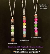 Agender pride necklace for sale  West Grove