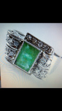 Anello deco platino usato  Italia