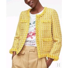 Jaqueta feminina J Crew Collection em tweed dourado inglês 14 comprar usado Jaqueta feminina J Crew Collection em tweed dourado inglês 14 comprar usado  Enviando para Brazil