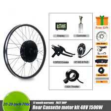 Kit de conversão de roda de motor cubo sem escova cassete traseiro 48V 1500W E-bike, usado comprar usado  Enviando para Brazil