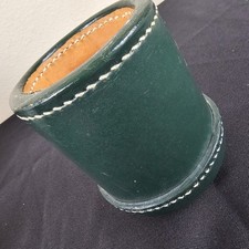 Green stitched leather for sale  San Antonio