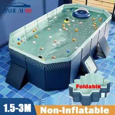 Conjunto de piscinas dobráveis acima do solo estrutura não inflável conjunto de piscinas 1,5M comprar usado  Enviando para Brazil