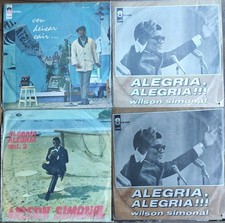 Lot 3 Wilson Simonal Vinyl Record LPs  Alegria  Alegria Vou Deixar Cair Samba comprar usado  Enviando para Brazil