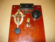 CENTURY PHONE CONSTRUCTION CO. DISPOSITIVO DE PRÁCTICA DE CÓDIGO - LLAVE BUNNELL - ZUMBADOR - PRIMERA GUERRA MUNDIAL segunda mano  Embacar hacia Mexico
