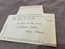 François mitterand autographe d'occasion  France