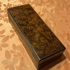 Caixa de madeira folheada a nogueira Art Deco com 3 compartimentos, joias, colecionáveis, usado comprar usado Caixa de madeira folheada a nogueira Art Deco com 3 compartimentos, joias, colecionáveis, usado comprar usado  Enviando para Brazil