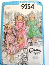 Vestido Páscoa Cottagecore Meninas 6 Simplicidade 9354 Padrão de Costura Corte Cinderela comprar usado  Enviando para Brazil