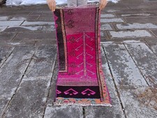 Tapete de corredor Oushak vintage turco, lã atada à mão corredor boêmio comprar usado  Enviando para Brazil